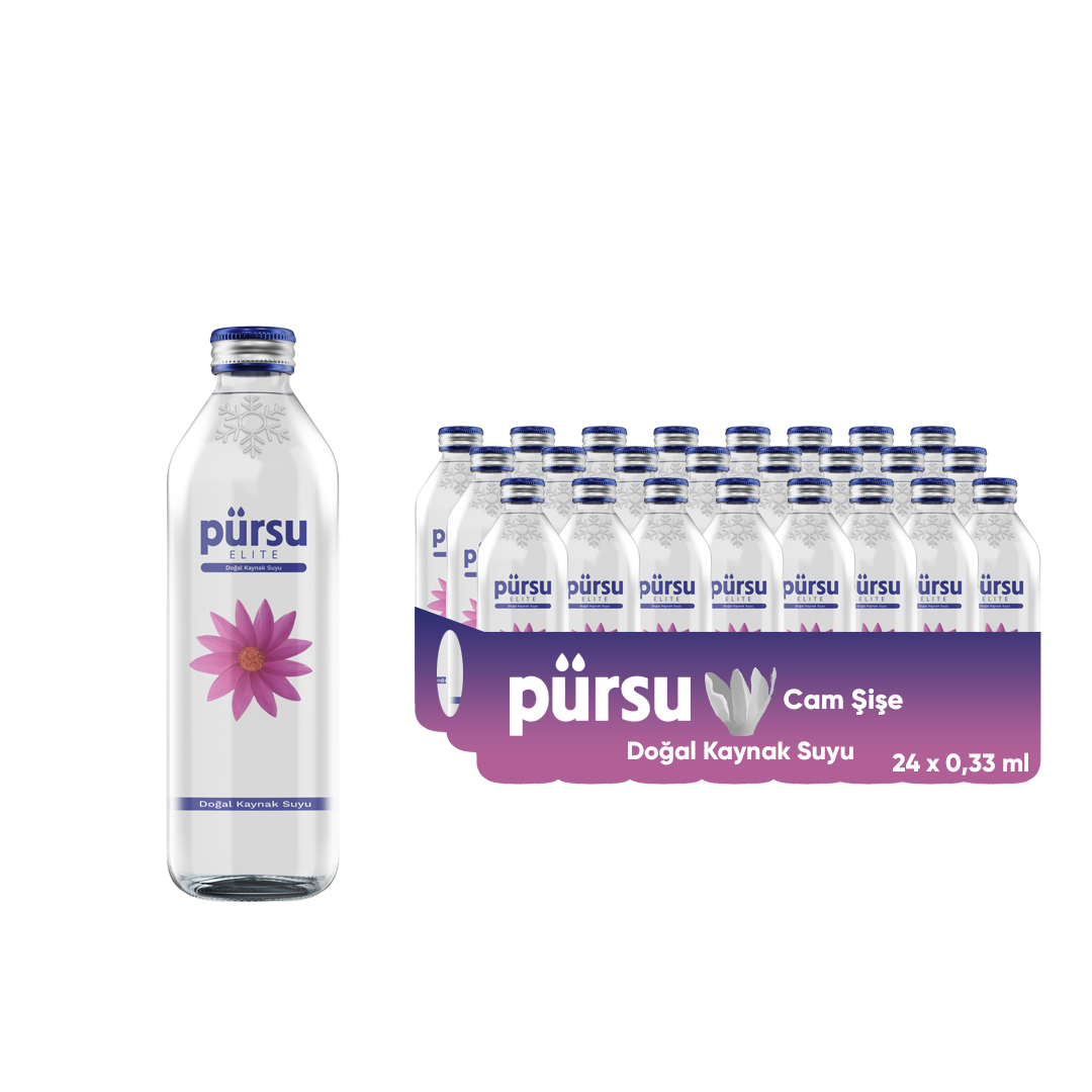 PürSu PürSu Cam Şişe Su 12 x 330 ml