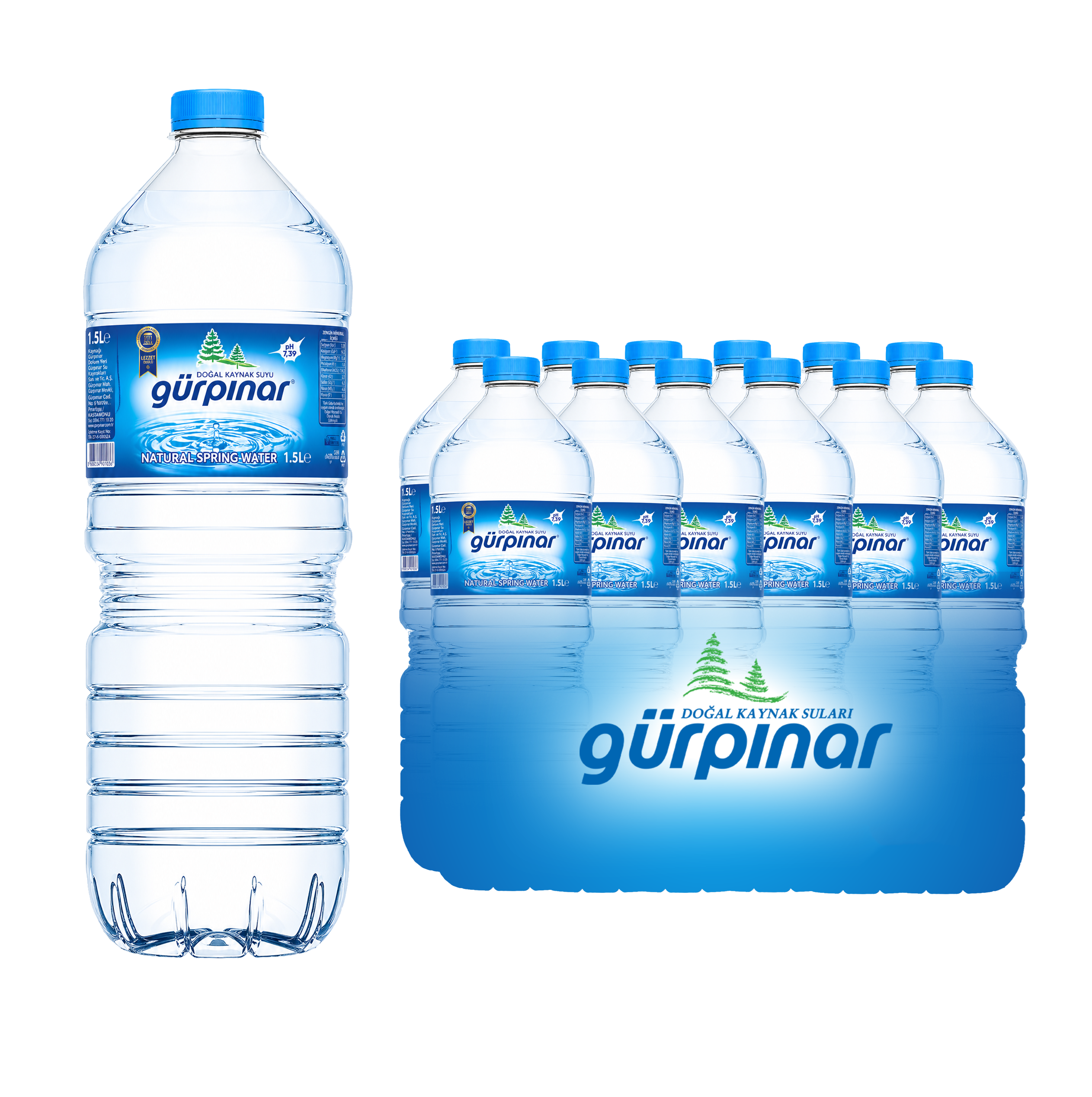 GürPınar 6x1,5 LT Pet Şişe Su